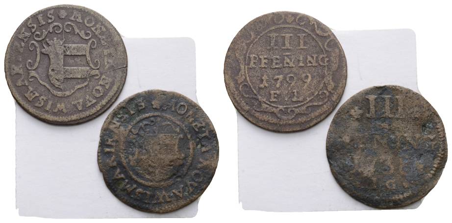  Wismar; 2 Kleinmünzen   