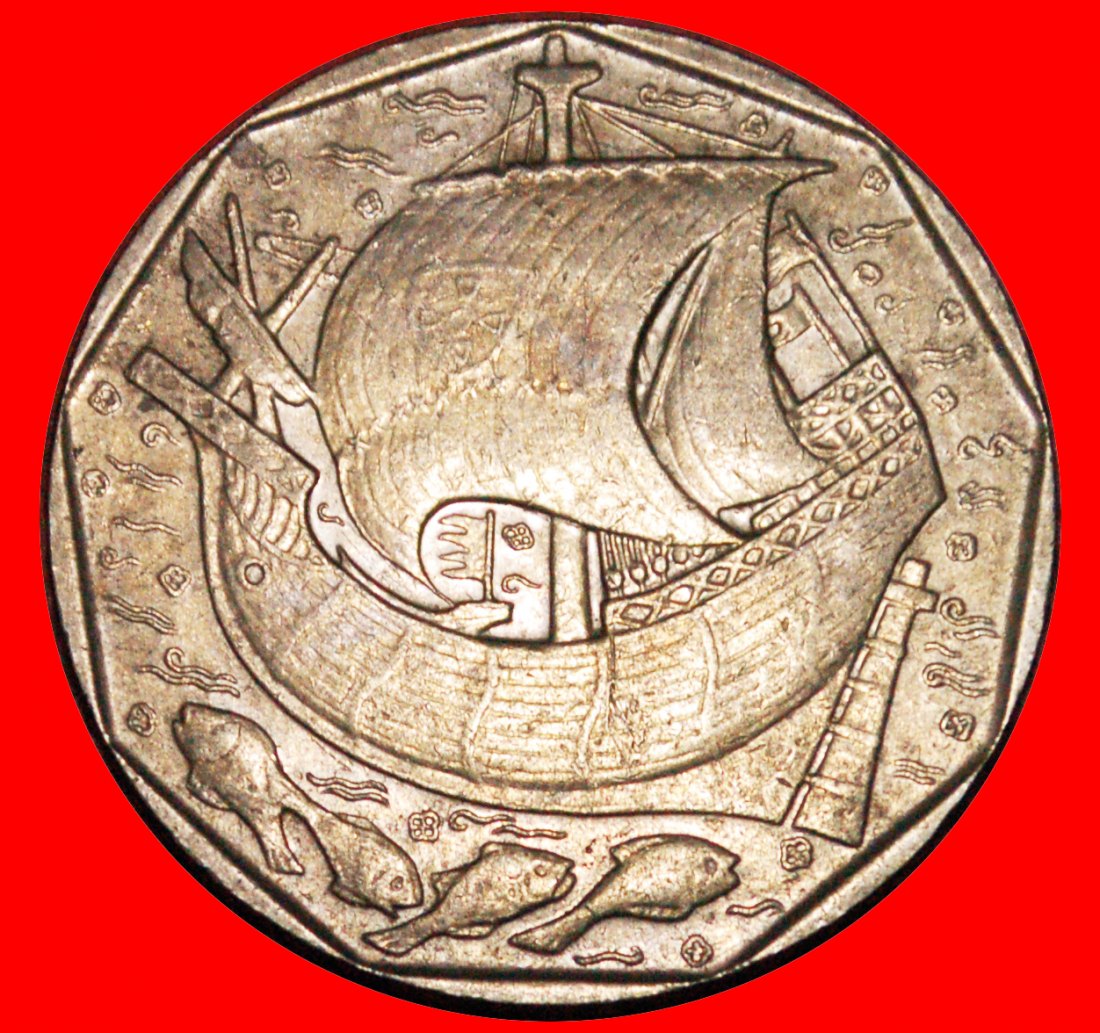  * SHIP and FISHES (1986-2001): PORTUGAL ★ 50 ESCUDOS 1987 DISCOVERY COIN! LOW START ★ NO RESERVE!   