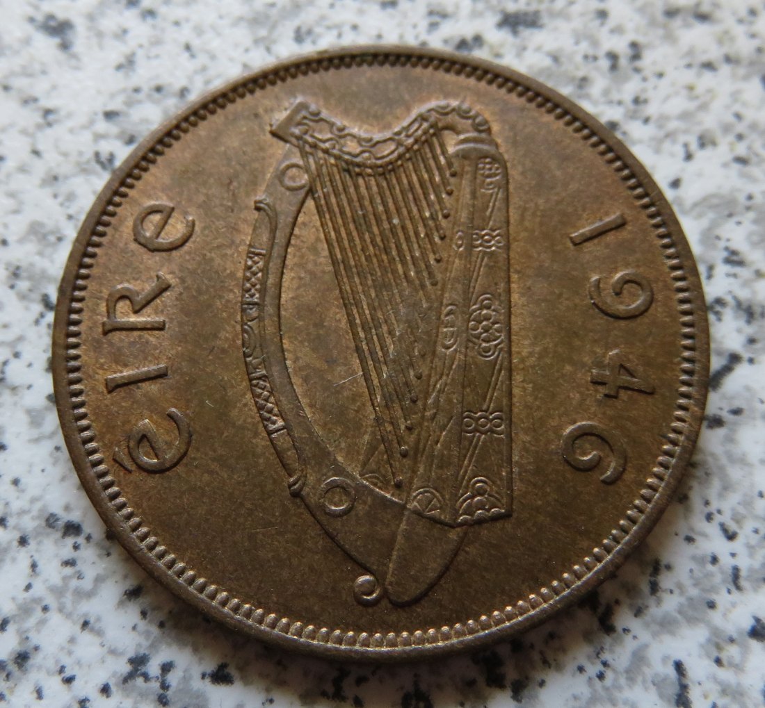  Irland One Penny 1946 / 1 Penny 1946, funz./unz.   