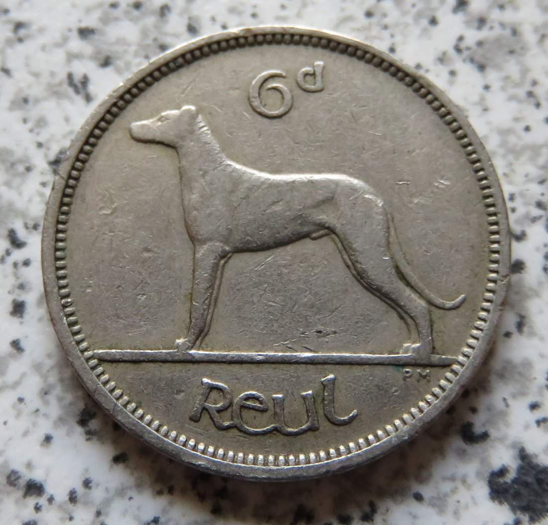  Irland 6 Pence 1947   