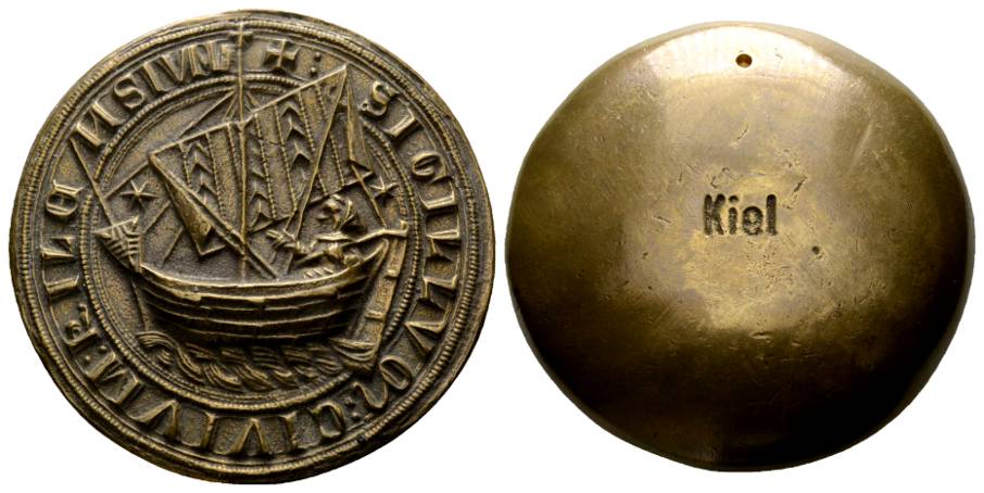  Abguß vom alten Siegel; Bronze, Ø 89 mm; 500 g   