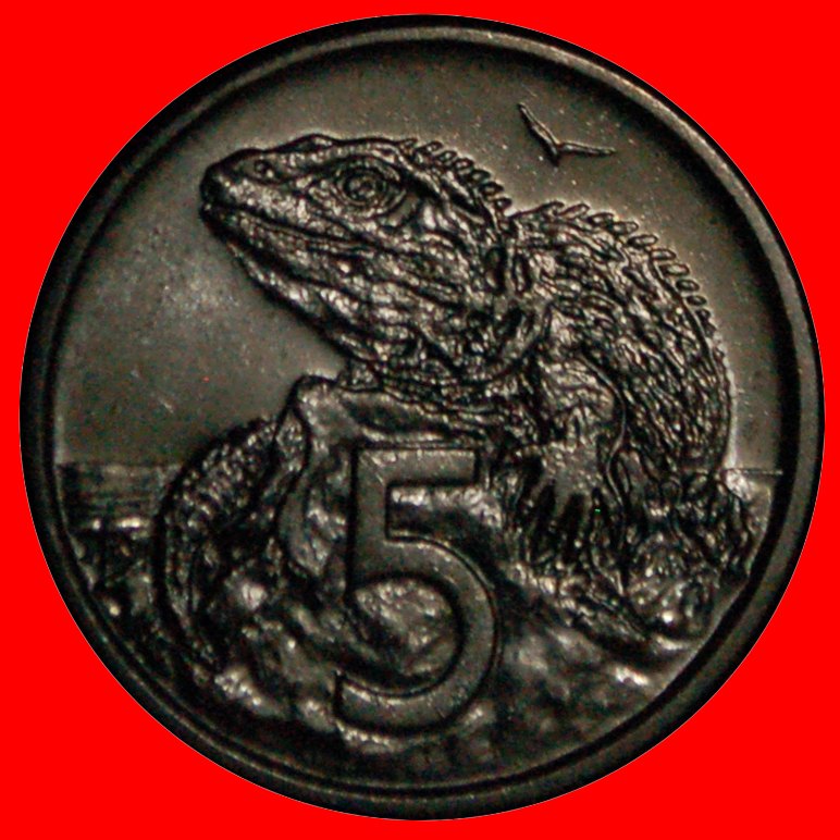  * CANADA LIZARD (1967-1985): NEW ZEALAND ★ 5 CENTS 1982 DISCOVERY COIN! ★LOW START! ★ NO RESERVE!   