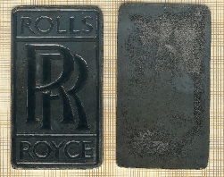  ROLLS ROYCE RR - Emblem schwarz, -fabrikneu- siehe Bild   