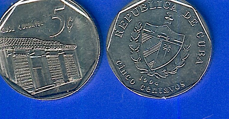 Kuba/Cuba, 0,05 CUC ($) (5 centavos)- M&uuml;nze, gebraucht, 2002