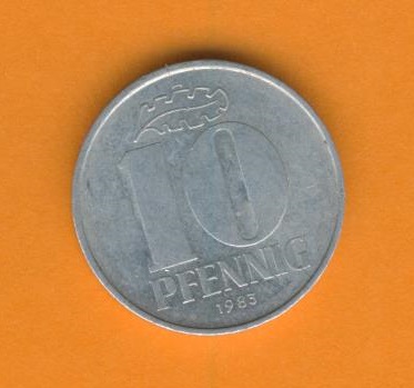  DDR 10 Pfennig 1983 A   