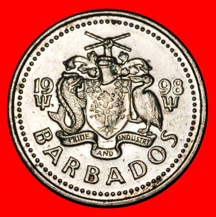  * GREAT BRITAIN (1973-2005): BARBADOS ★ 10 CENTS 1998! DIES 2+B!  LOW START ★ NO RESERVE!   