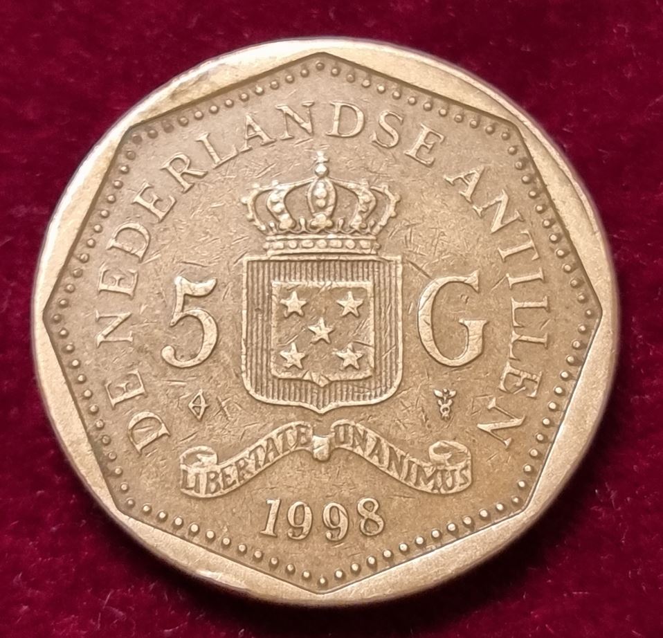  11729(5) 5 Gulden (Niederländische Antillen) 1998 in ss-vz ........................ von Berlin_coins   