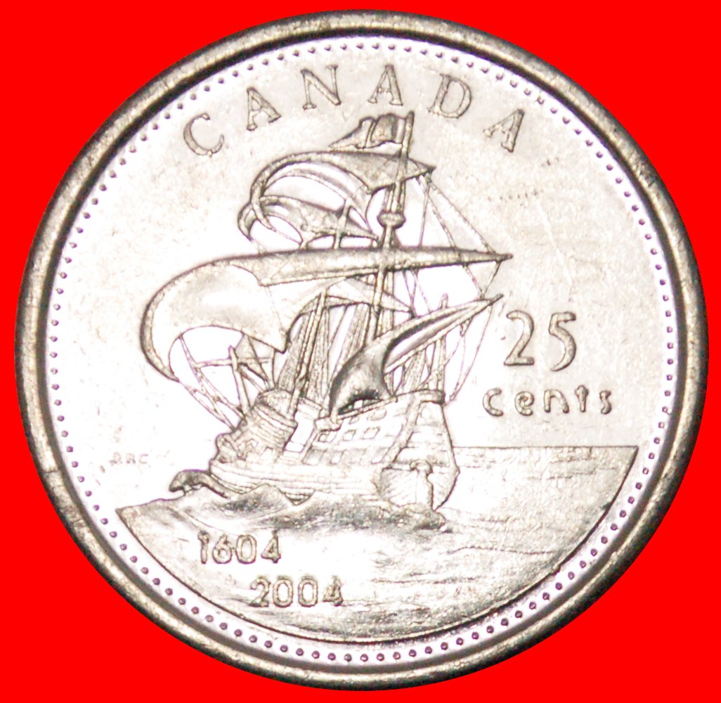  * SHIP: CANADA ★ 25 CENTS 1604-2004P! LOW START ★ NO RESERVE!   