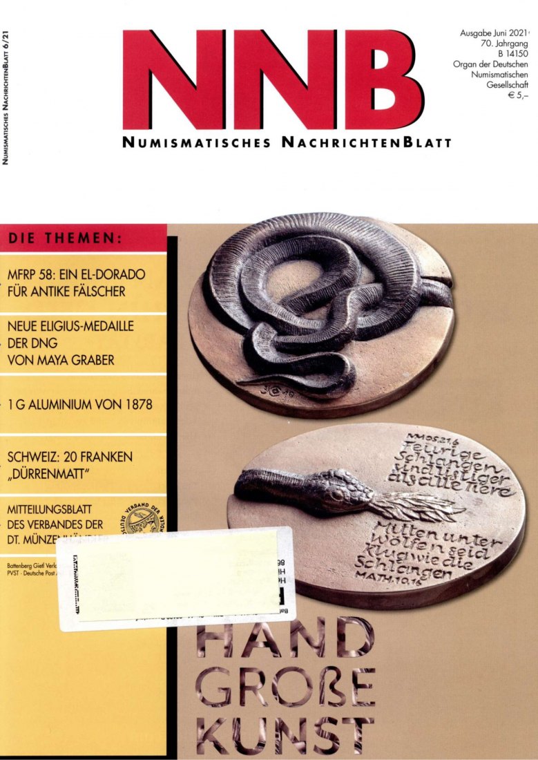  (NNB) Numismatisches Nachrichtenblatt 06/2021 Antike Fälscher ? 16 subaerate Denare vom Martberg   