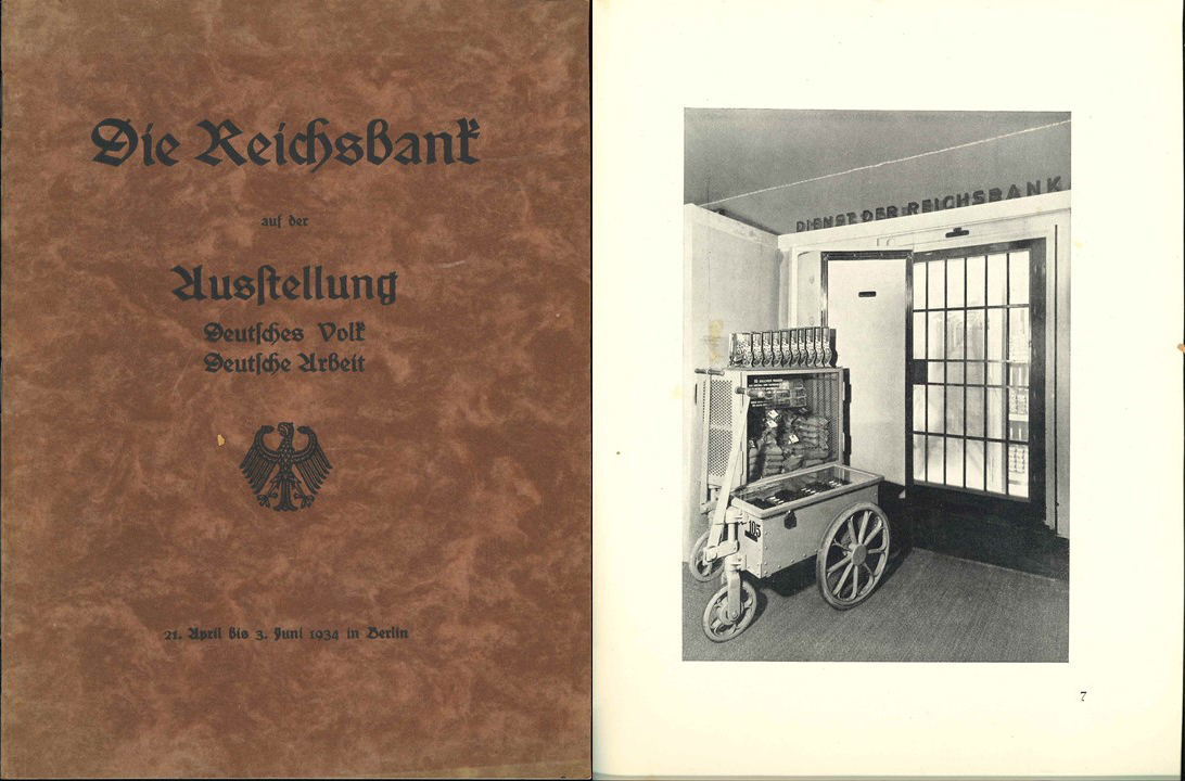  Reichsbank (Hrsg.); Die Reichsbank auf der Ausstellung Deutsche Volk-Deutsche Arbeit, Berlin 1934   