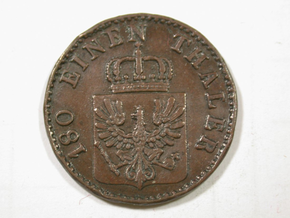  G11  Preussen  2 Pfennig 1858 A in ss/ss+  Originalbilder   