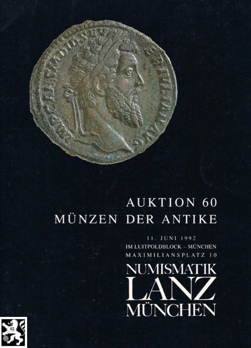  Lanz ( München ) Auktion 60 (1992) ANTIKE - Römische Republik & Kaiserzeit ,Griechen ,Kelten ,Byzanz   