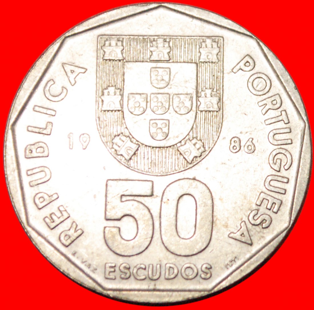  * SHIP & FISHES (1986-2001):PORTUGAL★50 ESCUDOS 1986 1+A! RECENTLY PUBLISHED★LOW START ★ NO RESERVE!   