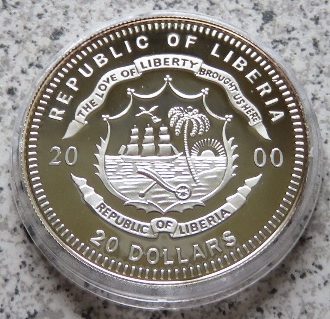  Liberia 20 Dollar 2000 Wien   