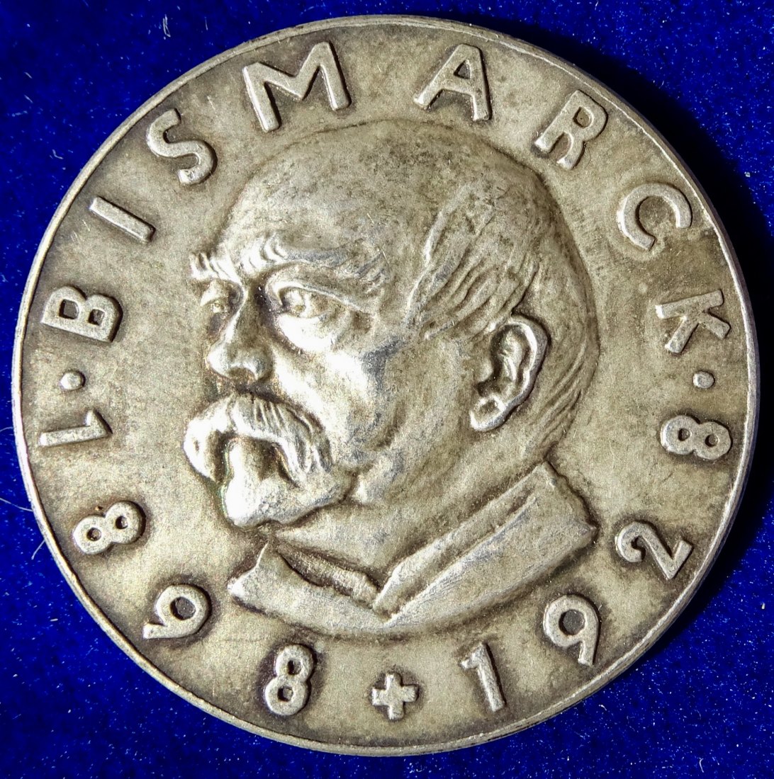  Bremen, Bismarck Medaille von Karl Roth auf seinen 30. Todestag 1928   