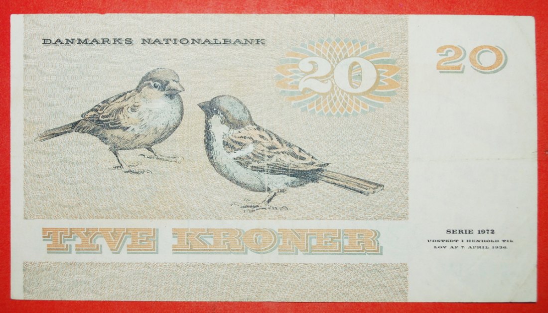  * SPARROWS (1972-1988): DENMARK ★ 20 CROWNS 1981! TO BE PUBLISHED! LOW START ★ NO RESERVE!   