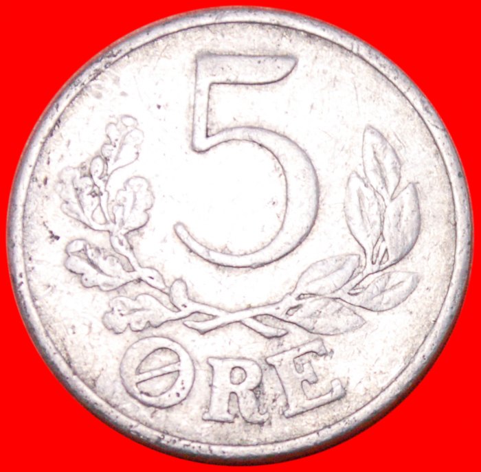  * OCCUPATION by GERMANY (1941-1945): DENMARK ★ 5 ORE 1941! NOT WIDE RIM! LOW START ★ NO RESERVE!   