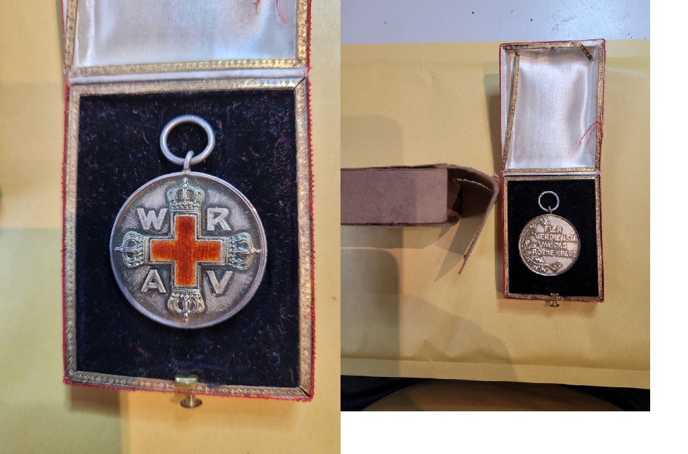  Brandenburg Preußen Rote Kreuz Medaille in O.Kiste+ Umkarton Münzenankauf Koblenz Frank Maurer j543   