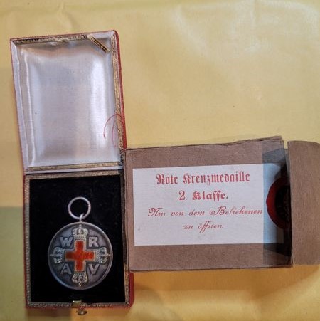  Brandenburg Preußen Rote Kreuz Medaille in O.Kiste+ Umkarton Münzenankauf Koblenz Frank Maurer j543   