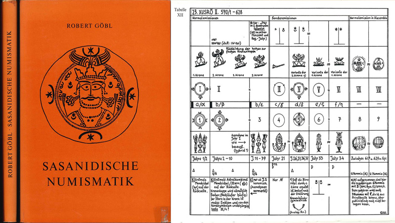  Göbl, Robert; Sasanidische Numismatik; Handücher der mittelasiatischen Numismatik Band I; 1968   