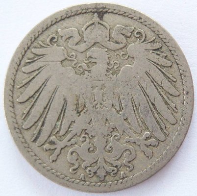  Deutsches Reich 10 Pfennig 1890 A K-N s   