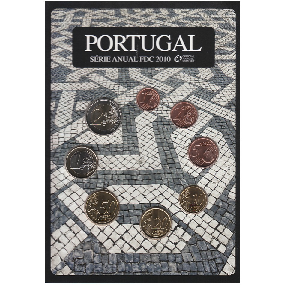  Offiz. KMS Portugal *FDC* 2010 2 Münzen nur in den offiz. Foldern nur 12.500St!   