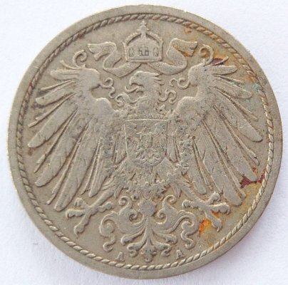  Deutsches Reich 10 Pfennig 1905 A K-N ss   