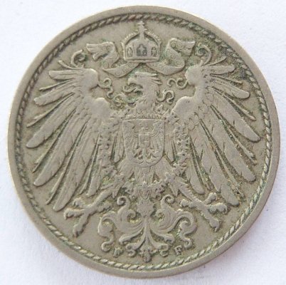  Deutsches Reich 10 Pfennig 1905 F K-N ss+   