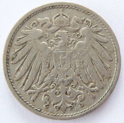  Deutsches Reich 10 Pfennig 1906 D K-N ss   