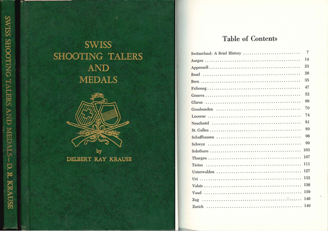  Krause, Delbert Ray; Swiss Shooting Talers and Medals; Wisconsin 1965   
