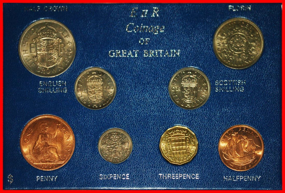  * COMPLETE SET: GREAT BRITAIN ★ BRILLIANT UNCIRCULATED COIN COLLECTION 1966!★LOW START ★ NO RESERVE!   