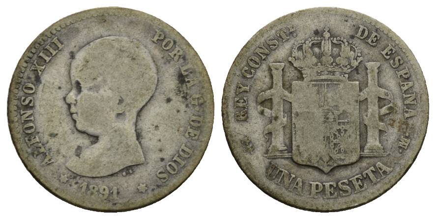  Ausland; Spanien; Kleinmünze 1891   