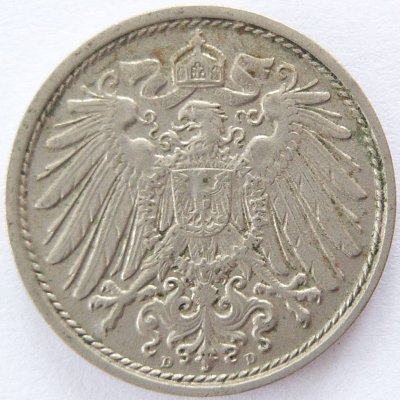  Deutsches Reich 10 Pfennig 1911 D K-N ss+   