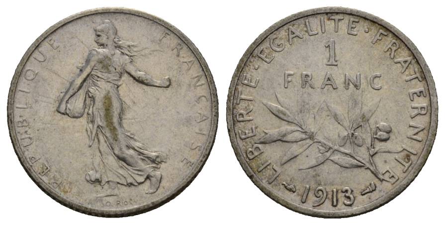  Frankreich; Kleinmünze 1913   