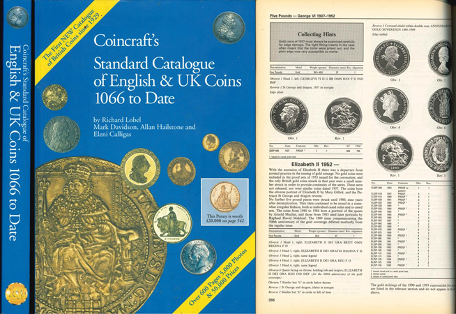  R.Lobel/M.Davidson/A.Hailstone/E.Calligas; Coincraft's Standard Catalogue of England & UK Coins   