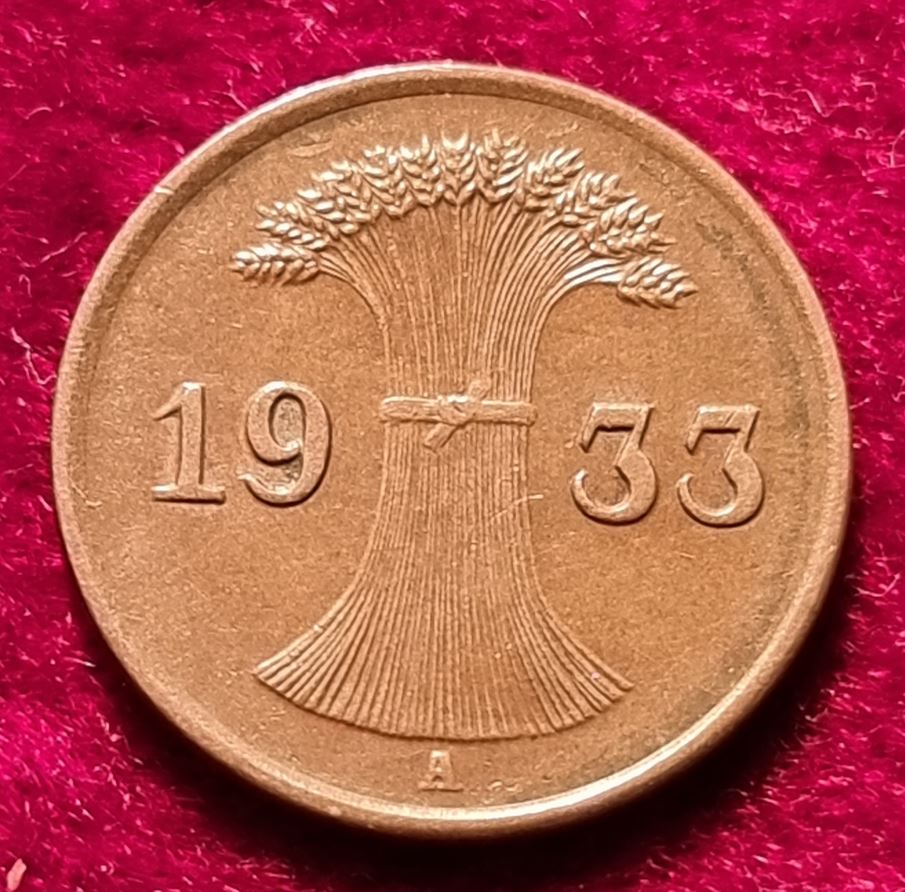  1513(11) 1 Reichspfennig (Deutschland) 1933/A in vz ........................... von Berlin_coins   