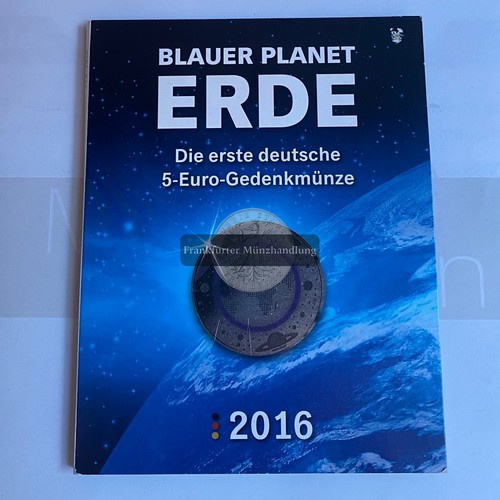  BRD,   Blauer Planet Erde Sonder Gedenkausgaben Komplettsatz 2016 A-J   FM-Frankfurt   