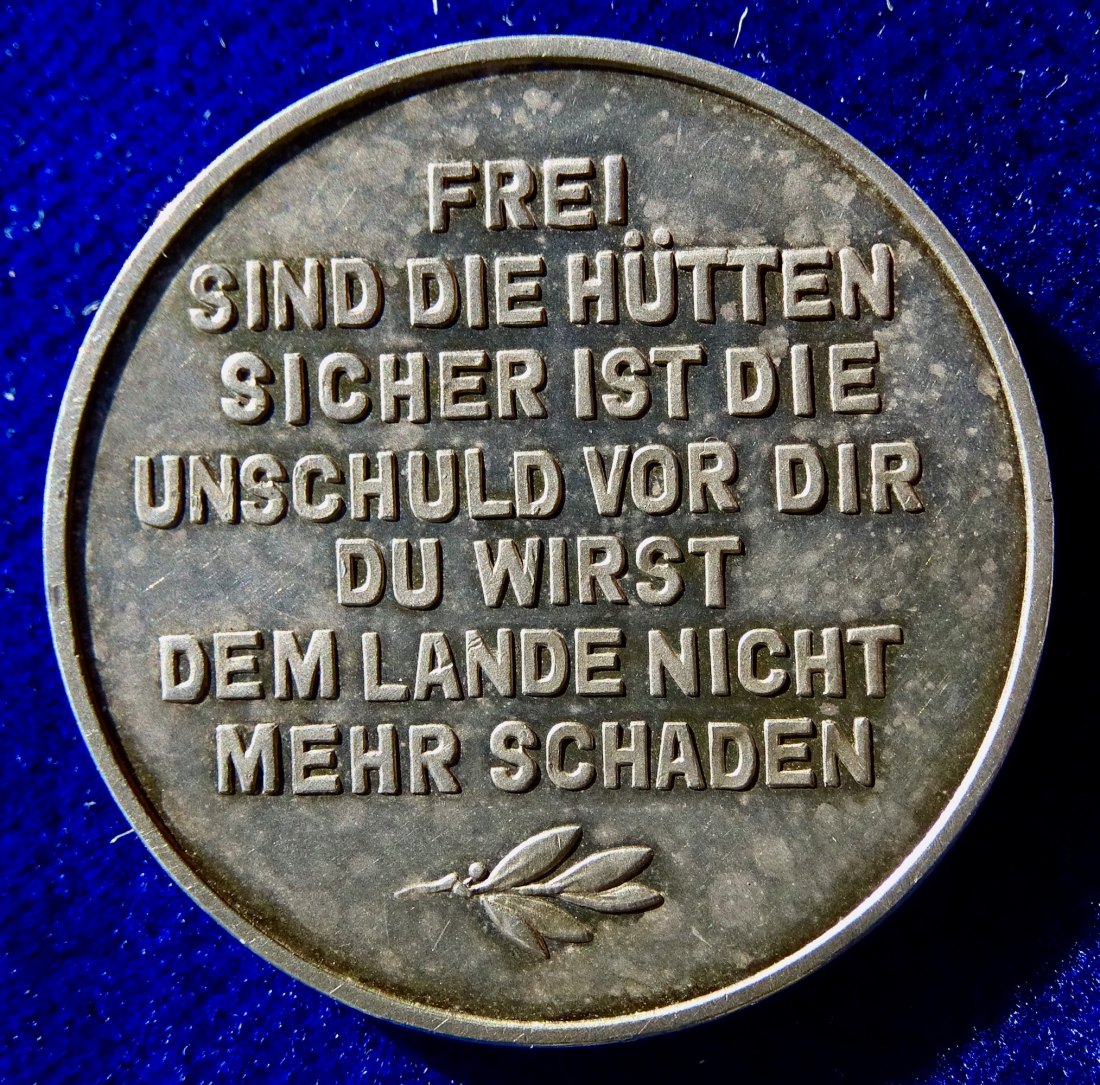  Weimarer Republik Ruhrkampf Silber- Medaille 1925 von Fritz König   
