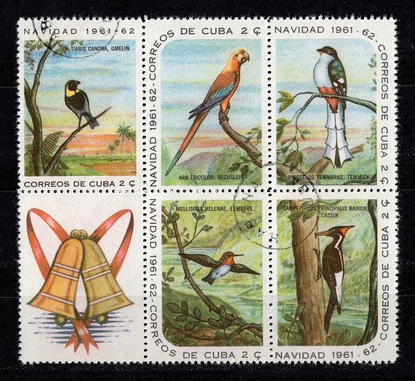  Kuba 1961/62 Block Vögel **Postfrisch Gestempelt   