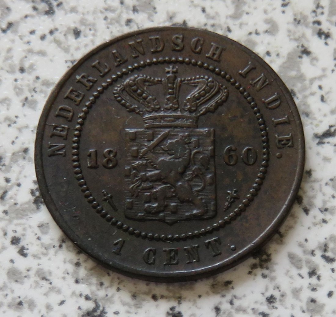  Niederländisch Indien 1 Cent 1860   