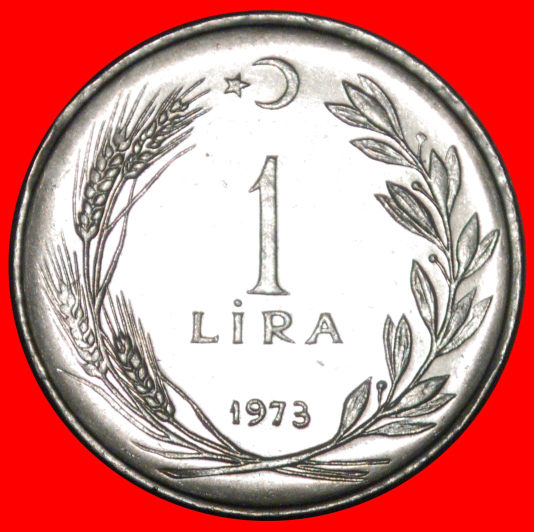  * ATATURK (1923-1938): TURKEY ★ 1 LIRA 1973 TYPE 1959-1980 ERROR! LOW START! ★ NO RESERVE!   
