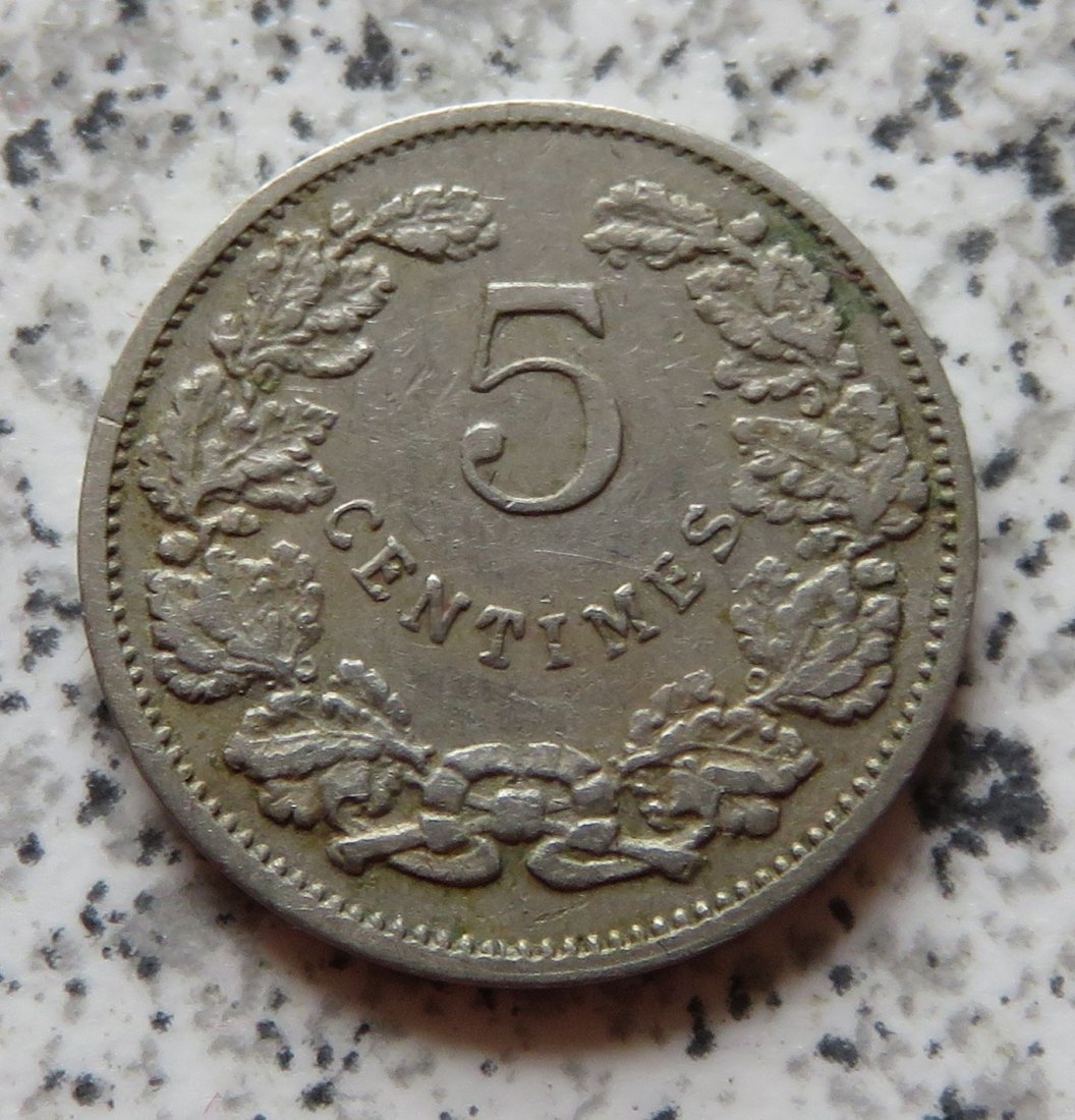  Luxemburg 5 Centimes 1908   