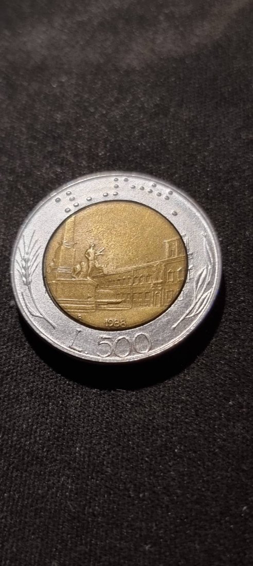  Italien 500 Lire 1988 Umlauf   