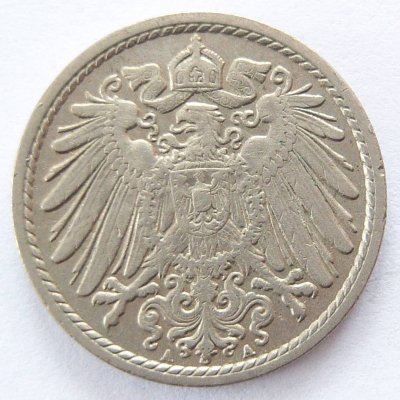 Deutsches Reich 5 Pfennig 1912 A K-N ss   