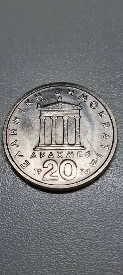  Griechenland 20 Drachme 1984 STGL   