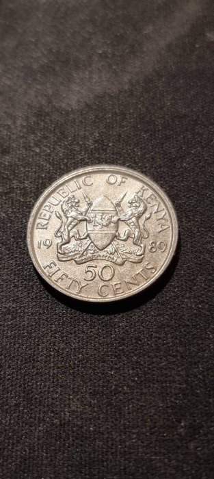  Kenia 50 Cents 1989 Umlauf   