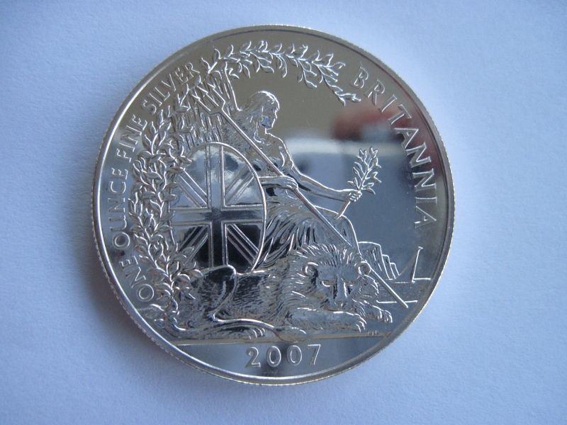  England Großbritannien 2007 Britannia 2 Pounds 1 Oz Silber   