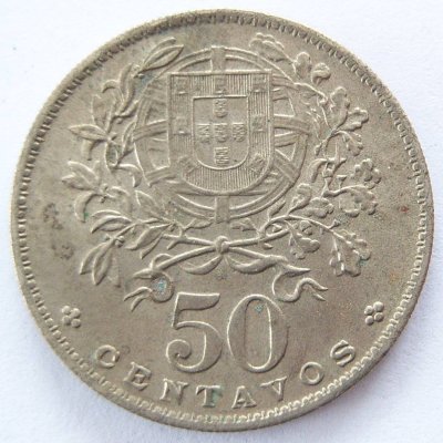  PORTUGAL 50 Centavos 1959 K-N vz   