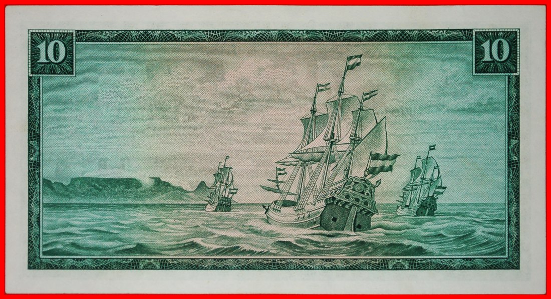  ~ JAN van RIEBEECK (1619-1677): SOUTH AFRICA★ 10 RAND (1975-1976)! SHIPS UNC★LOW START ★ NO RESERVE!   