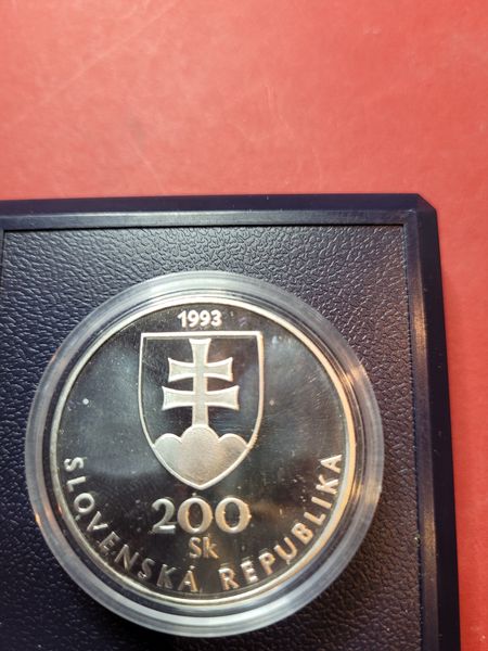  Slowakei 200 Kronen 1993 150 Jahre Proof 2100 St. R Koblenz Frank Maurer R29   